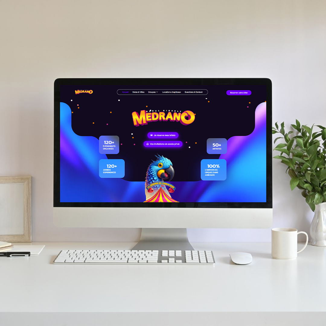 AGENCE DA'COM - creation site internet - Cirque Medrano